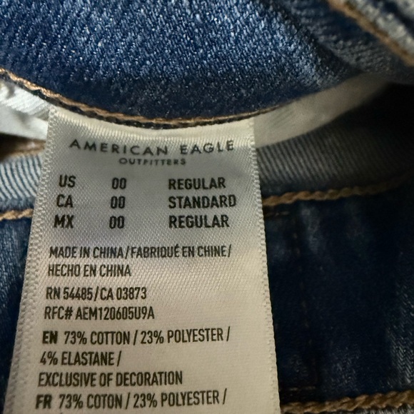 American Eagle Outfitters Blue Distressed Skinny Jeans - Picture 4 of 4